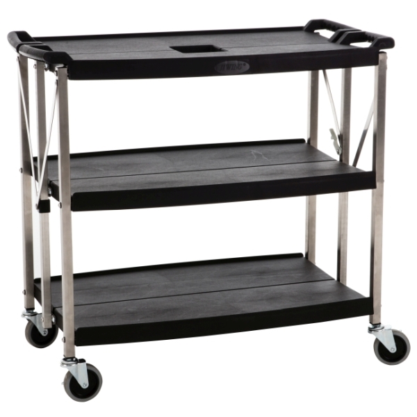 GenWare Large 3 Tier Foldable Trolley - TROLFLD-L