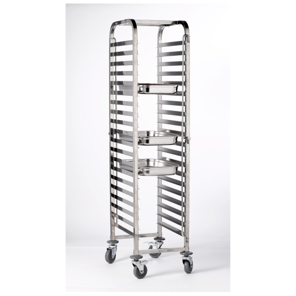 St/St. Gastronorm 1/1 Trolley 20 Shelves - TROLGN20