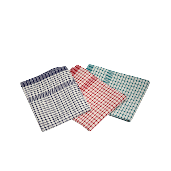 Cotton Check Ttowel 46X69cm 10Pcs Mix Colours - TW02