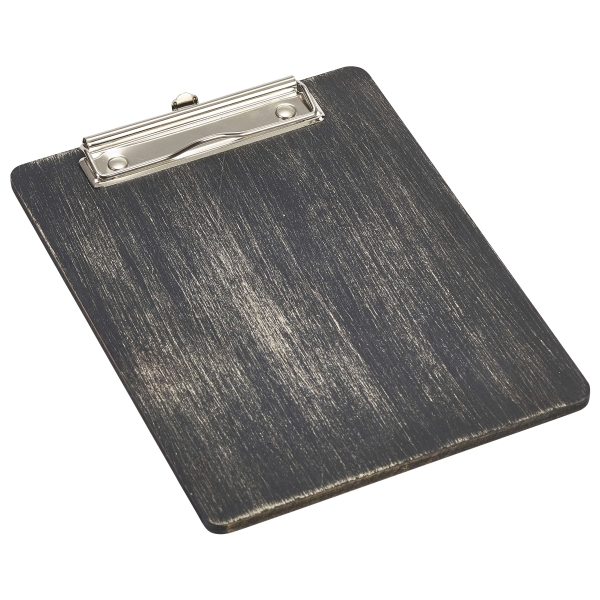 Black Wooden Menu Clipboard A5 18.5x24.5x0.6cm - WMC17BK