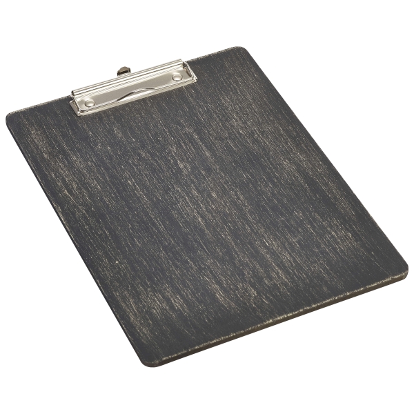 Black Wooden Menu Clipboard A4 24x32x0.6cm - WMC24BK