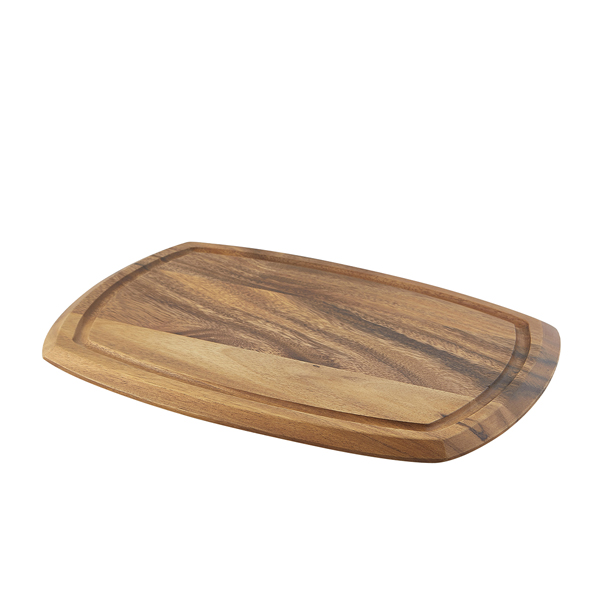 Genware Acacia Wood Serving Board 36 x 25.5 x 2cm - WSB3625