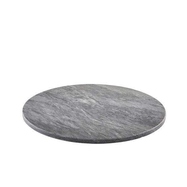 GenWare Dark Grey Marble Platter 33cm Dia - MBL-33DG