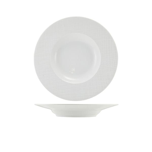 Incise Porcelain Lavara Winged Soup Bowl 24cm - WB-ILV24 (Pack of 4)