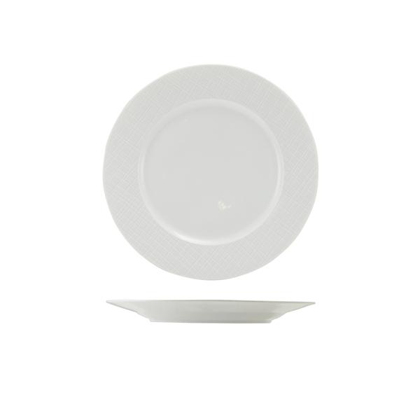 Incise Porcelain Lavara Winged Plate 23cm - WP-ILV23 (Pack of 6)