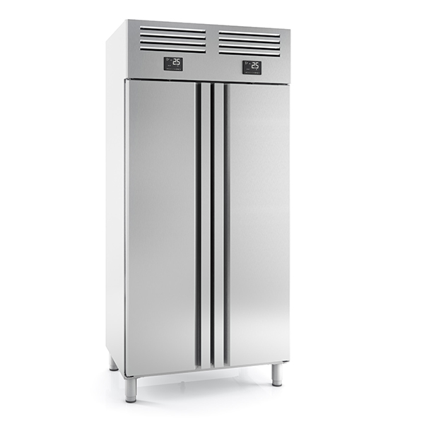 INFRICO DOUBLE DOOR SS 1/1 FRIDGE FREEZER 325+325L - AGN602MIX