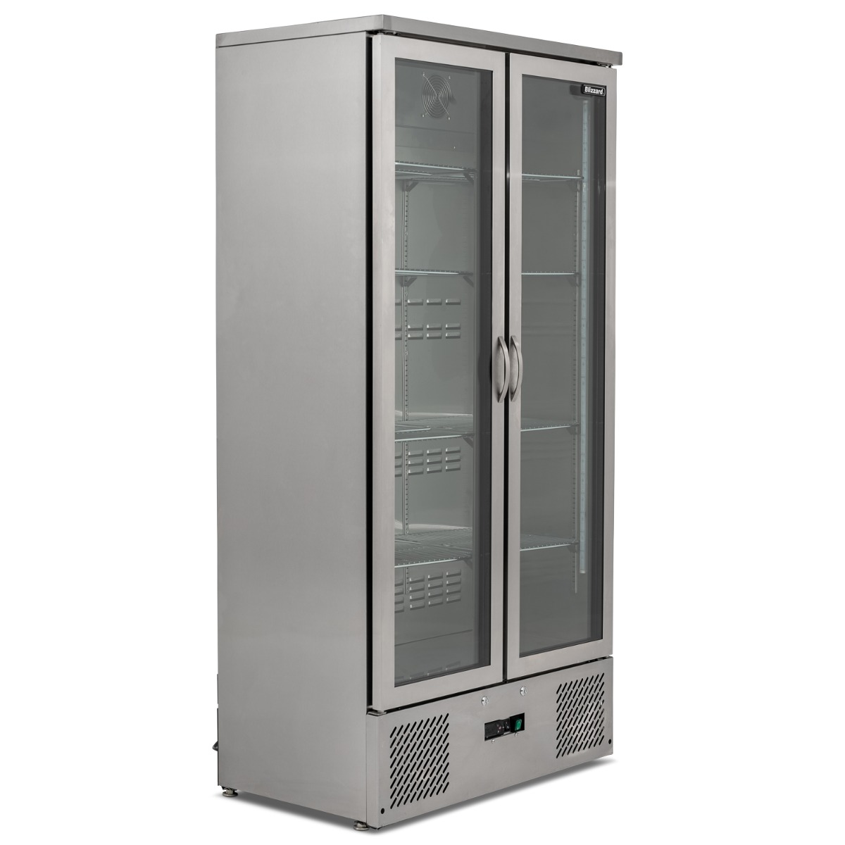 BLIZZARD Upright Double Door SS Bar Bottle Cooler (492 BTL) - BAR20SS