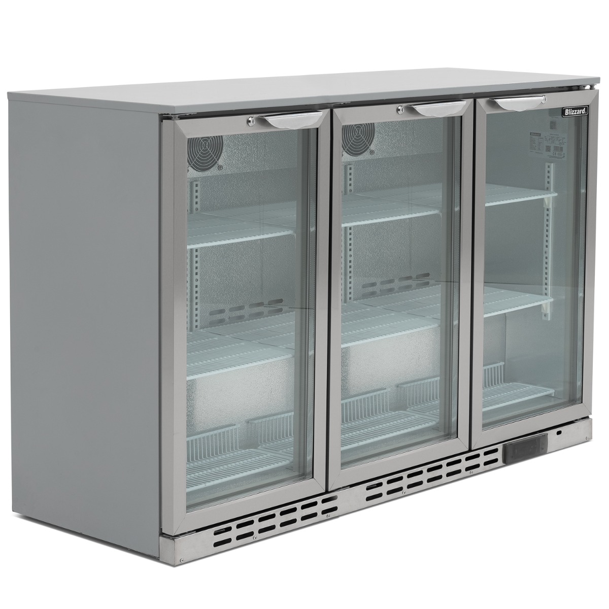 BLIZZARD Triple Door SS Bar Bottle Cooler (338 Bottles) - BAR3SS