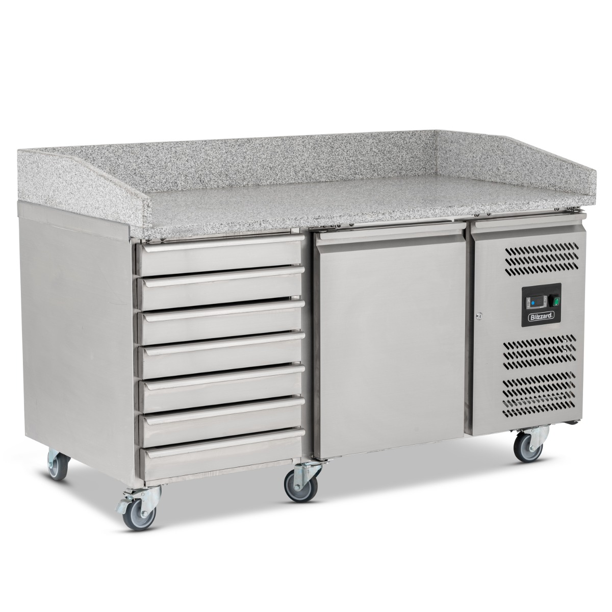 BLIZZARD 1 Dr Pizza Prep Counter with Neutral drawers 390L - BPB1500-7N