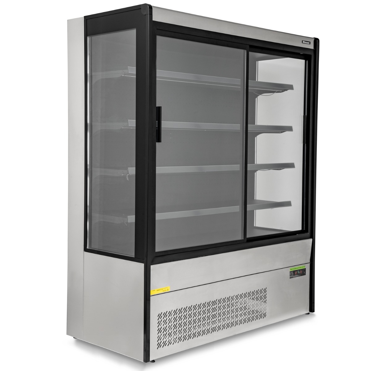 BLIZZARD SS Tiered Display With Sliding Glass Doors - BTD200SS-GD