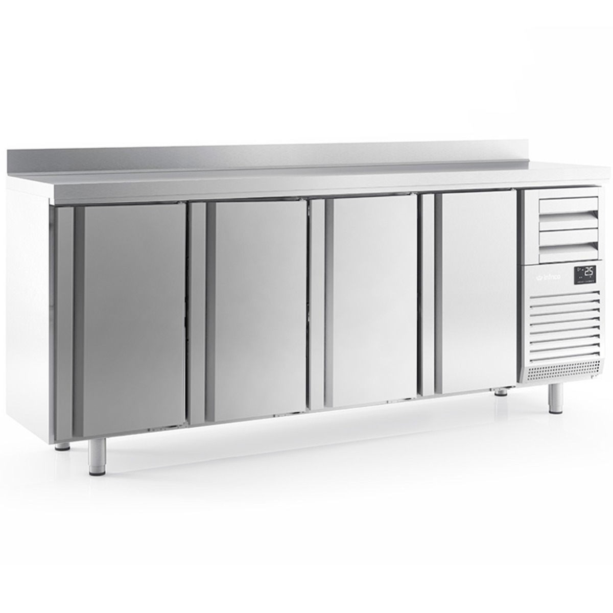 INFRICO 4 Door Tall Back Bar Counter with Upstand 695L - FMPP2500