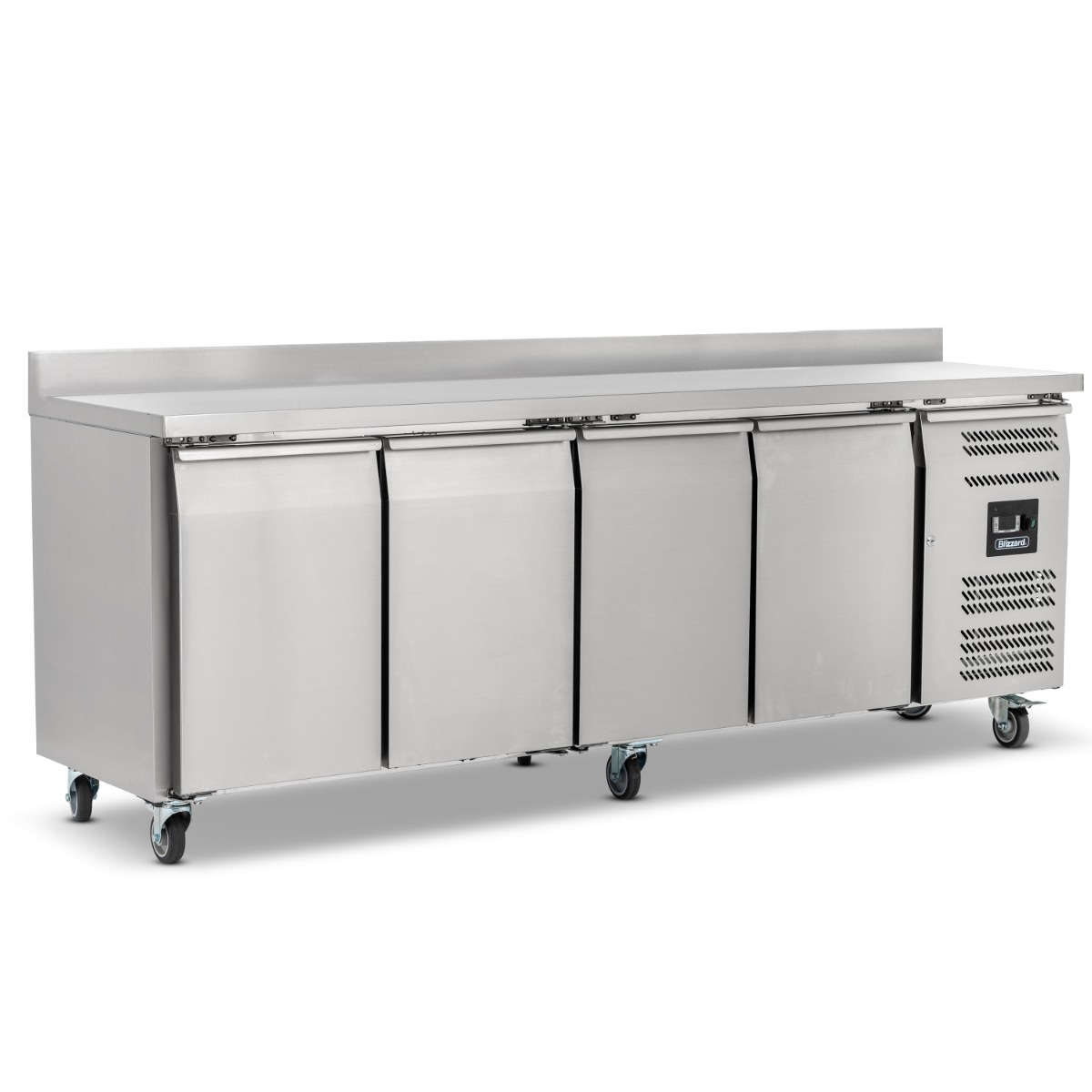 BLIZZARD 4 Door GN1/1 Counter with Upstand 553L - HBC4