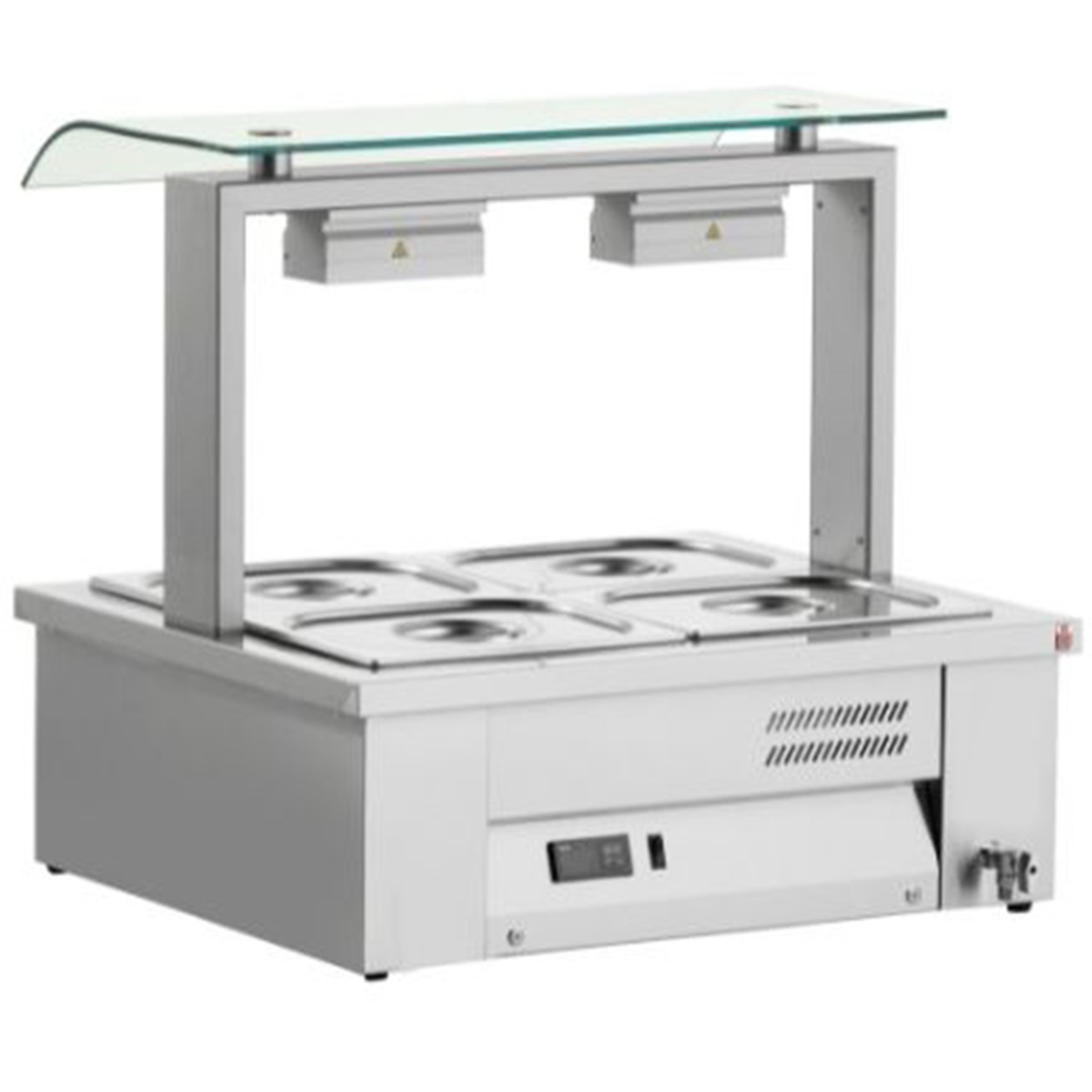 INOMAK Counter Top Bain Marie 2x GN1/1 - MEV67