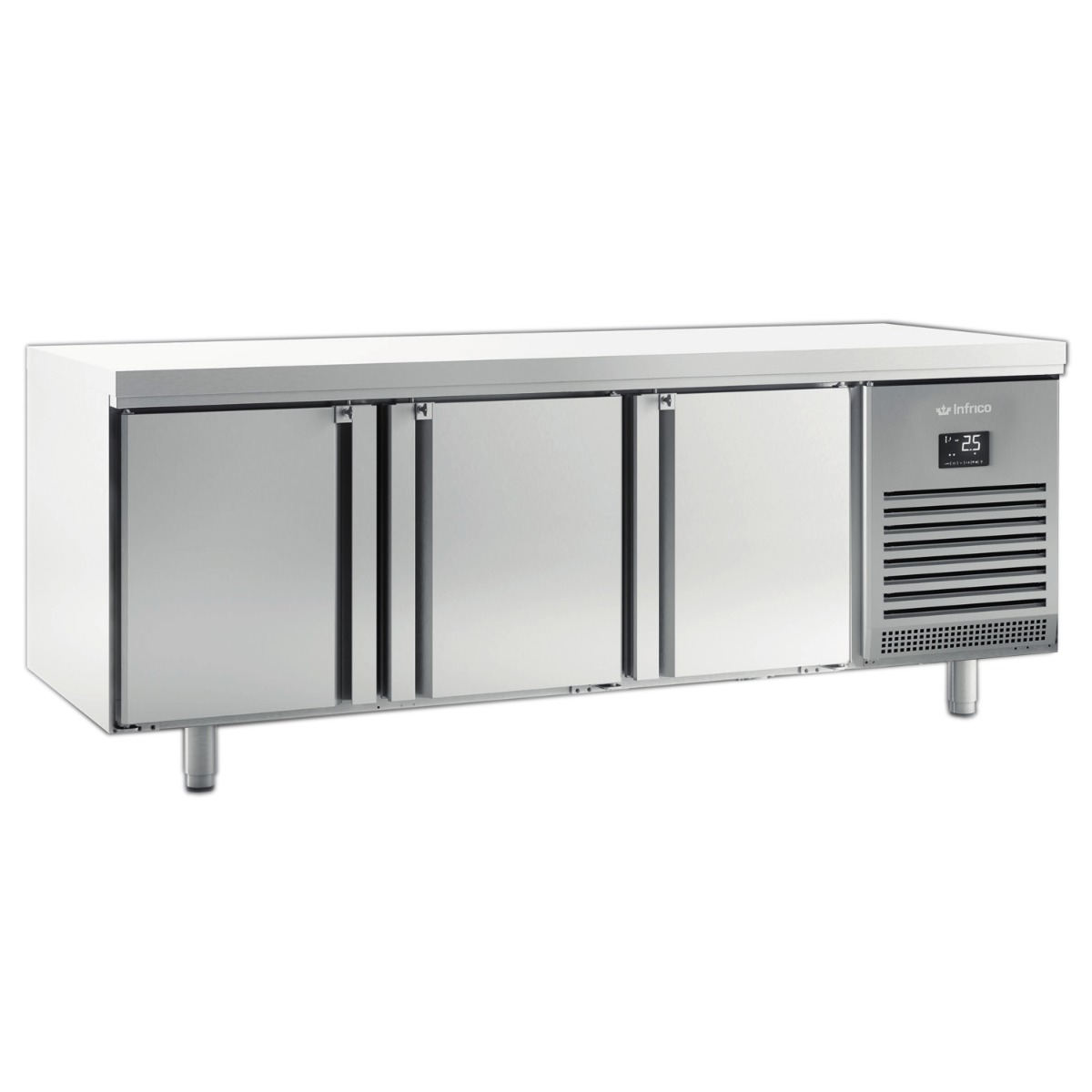 INFRICO 3 Door 800mm Depth Counter 625L - MR2190