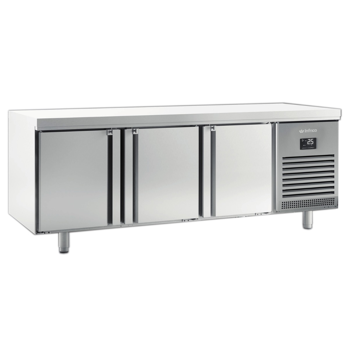 INFRICO 3 Door 800mm Depth Freezer Counter 625L - MR2190BT