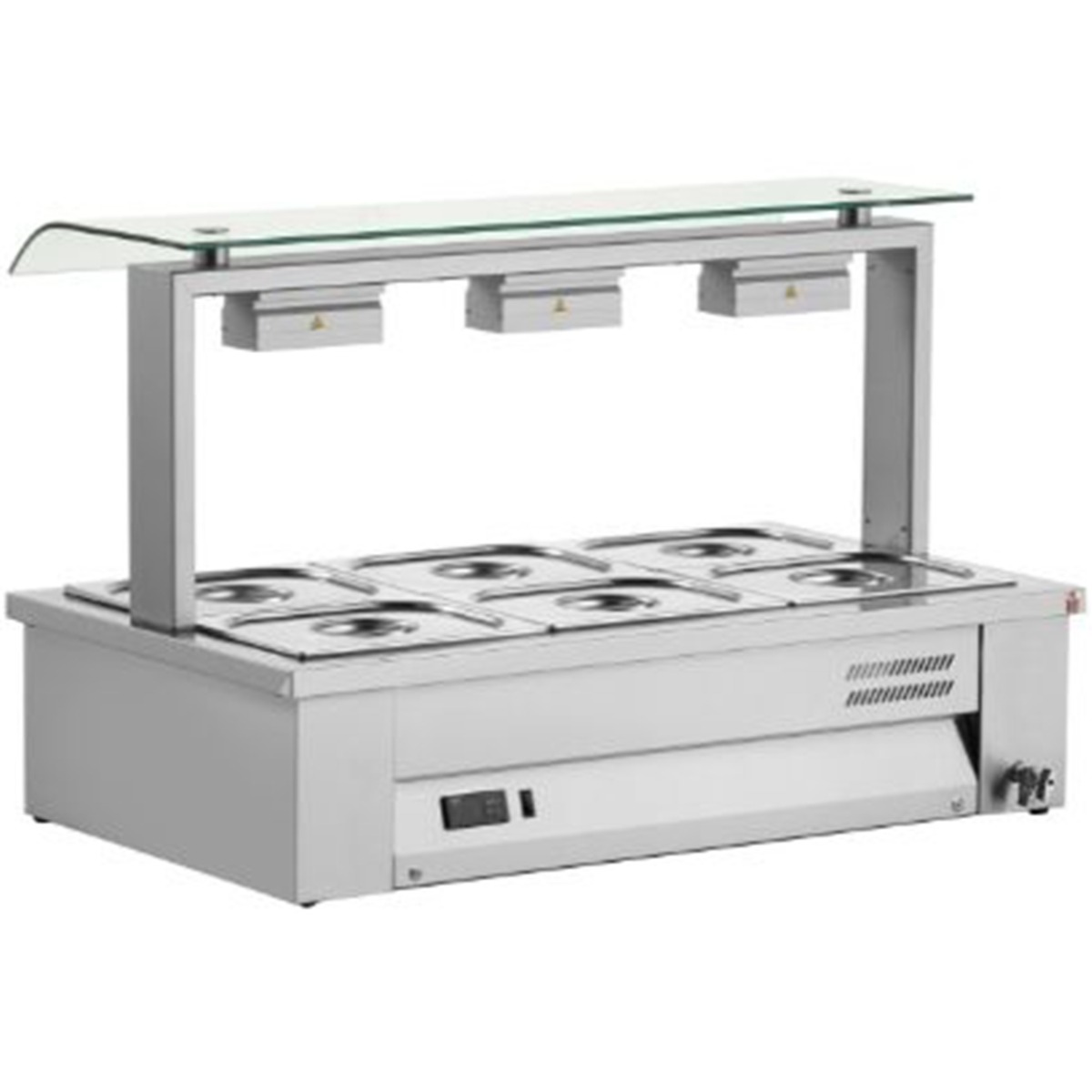 INOMAK Counter Top Bain Marie 3x GN1/1 - MSV610