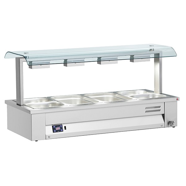 INOMAK Counter Top Bain Marie 4x GN1/1 - MSV614