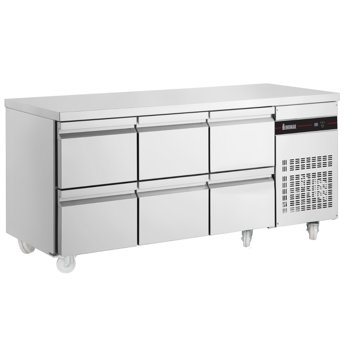 INOMAK 6 DRAWER 1/1 GASTRONORM COUNTER 429L - PN222-HC