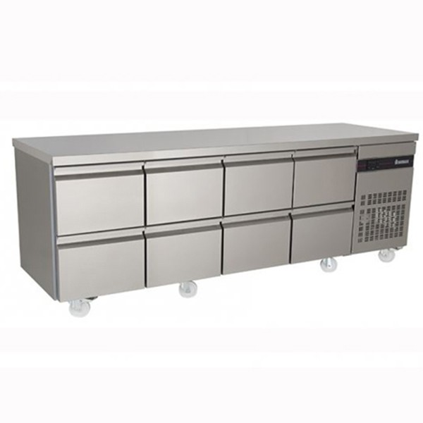 INOMAK 8 DRAWER 1/1 GASTRONORM COUNTER 583L - PN2222-ECO