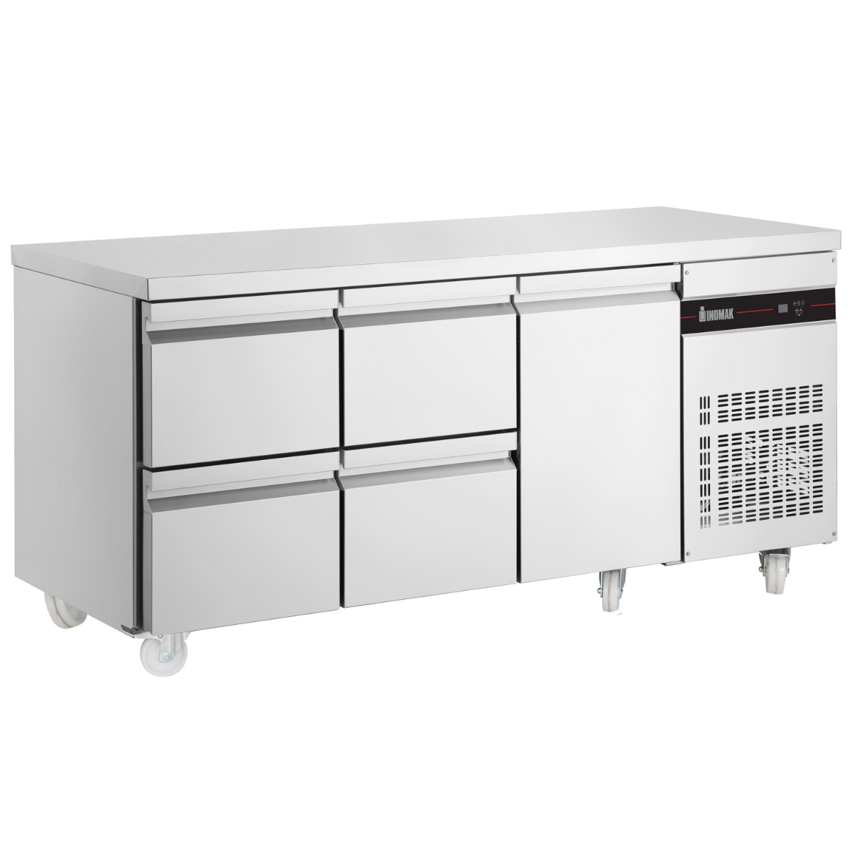 INOMAK 1 DOOR 4 DRAWER 1/1 GASTRONORM COUNTER 429L - PN229-HC