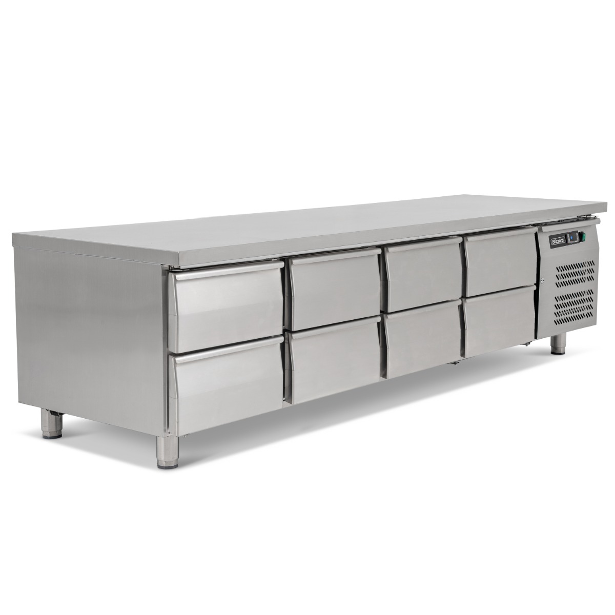 BLIZZARD 8 Drawer Low Height 650mm Snack Counter 420L - SNC4-DRW