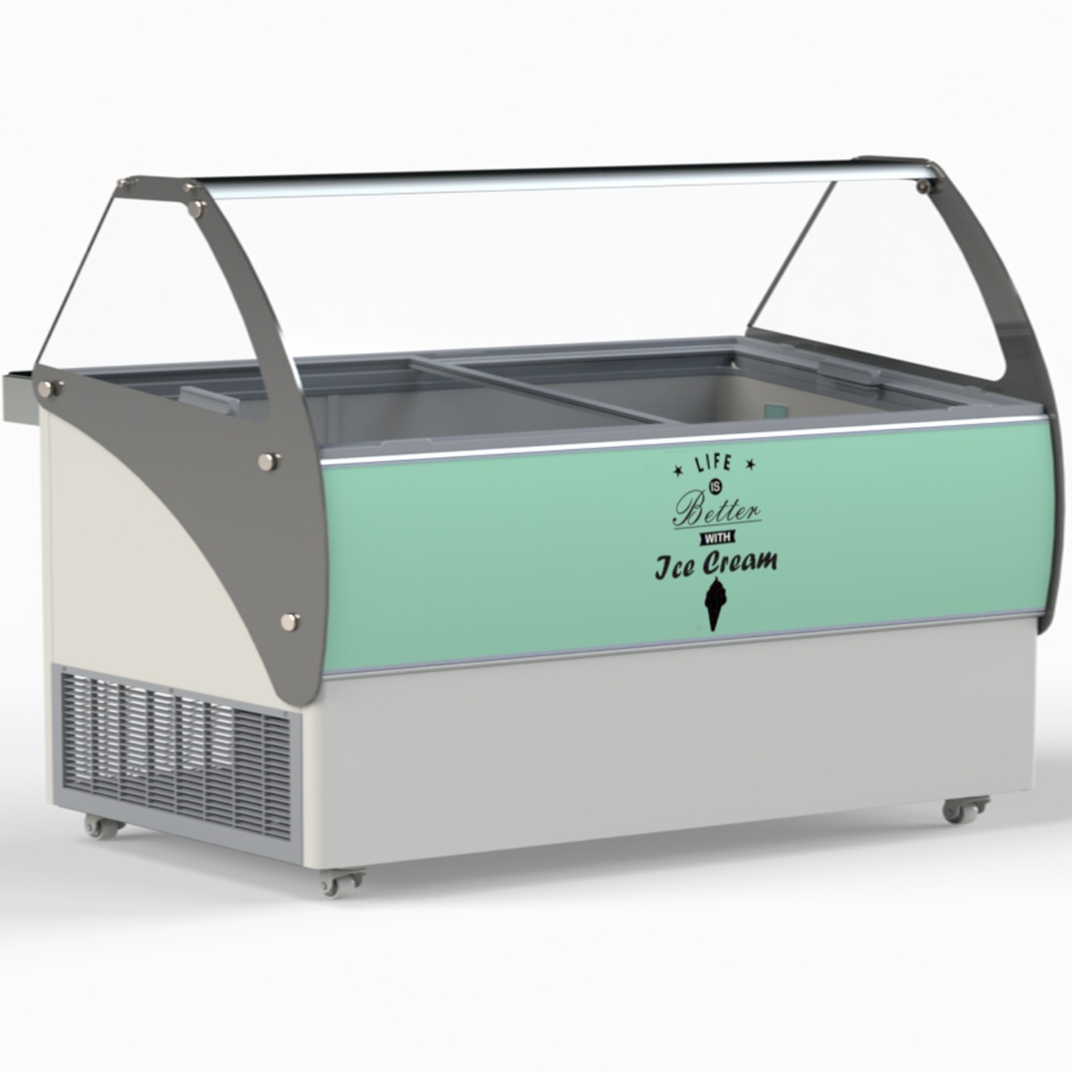 CRYSTAL Ice Cream Display 557L - VENUSELEGANTE56