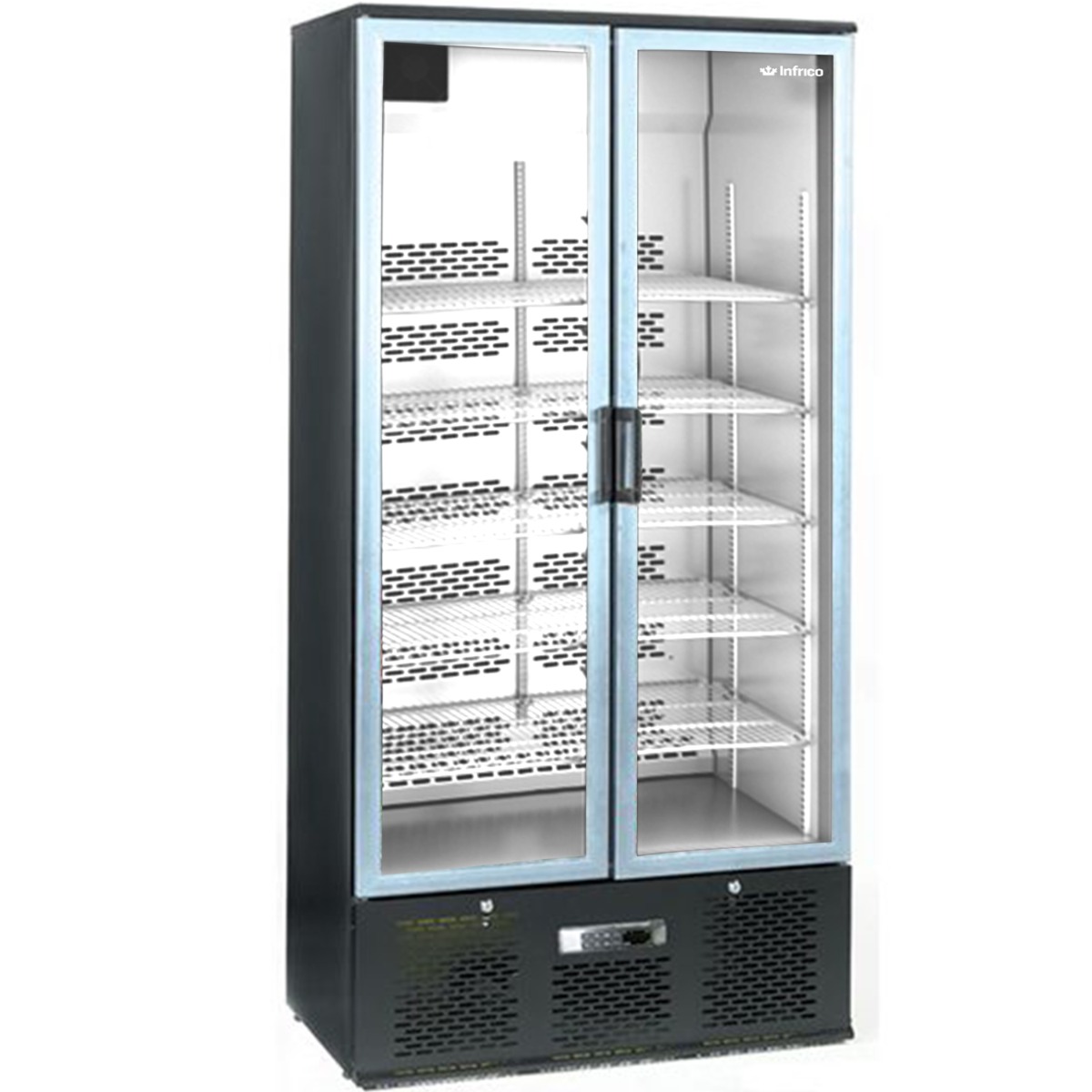 INFRICO UPRIGHT DOUBLE DOOR BOTTLE COOLER (492 BOTTLES) - ZXS20