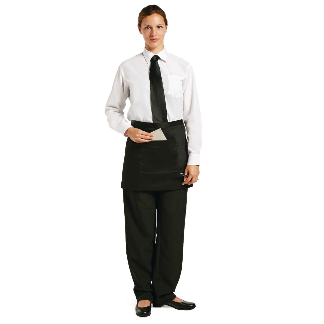 Chef Works Short Bistro Apron Black