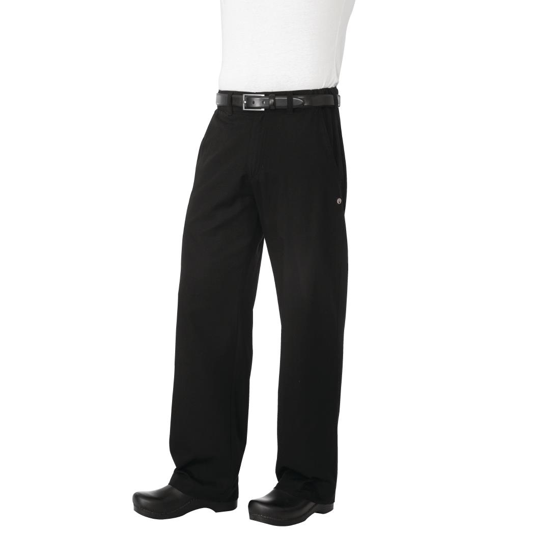 Chef Works Unisex Professional Series Chefs Trousers Black Herringbone XS