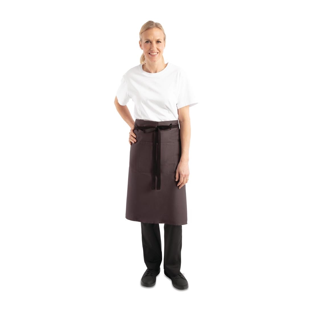 Chef Works Regular Bistro Apron Charcoal