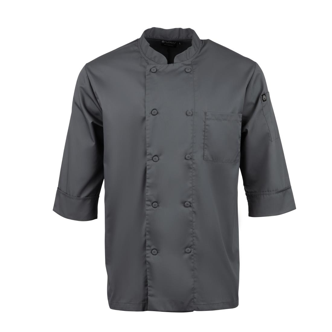 Colour By Chef Works Unisex Chef Jacket Grey 3XL
