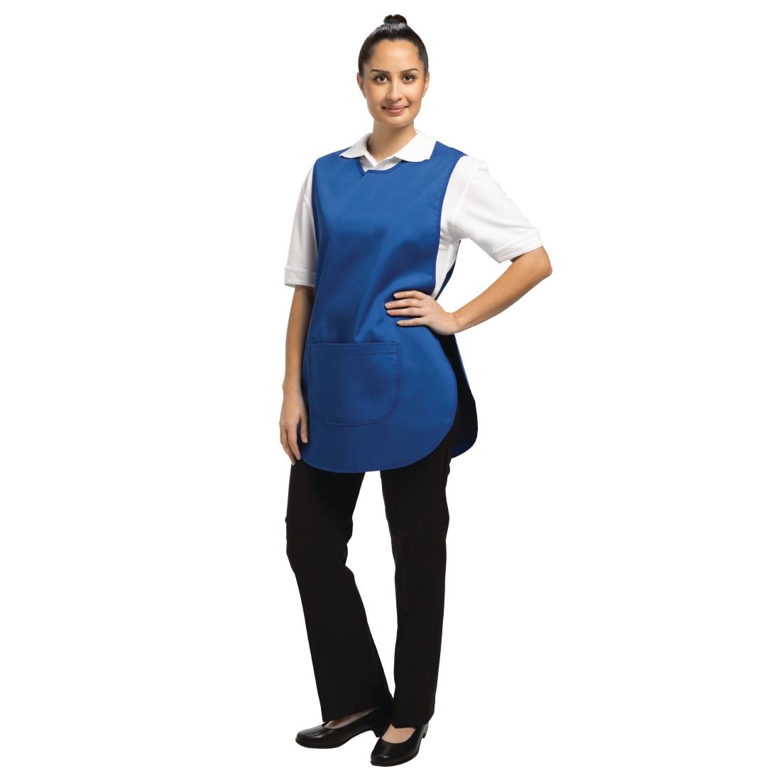 Whites Tabard With Pocket Royal Blue