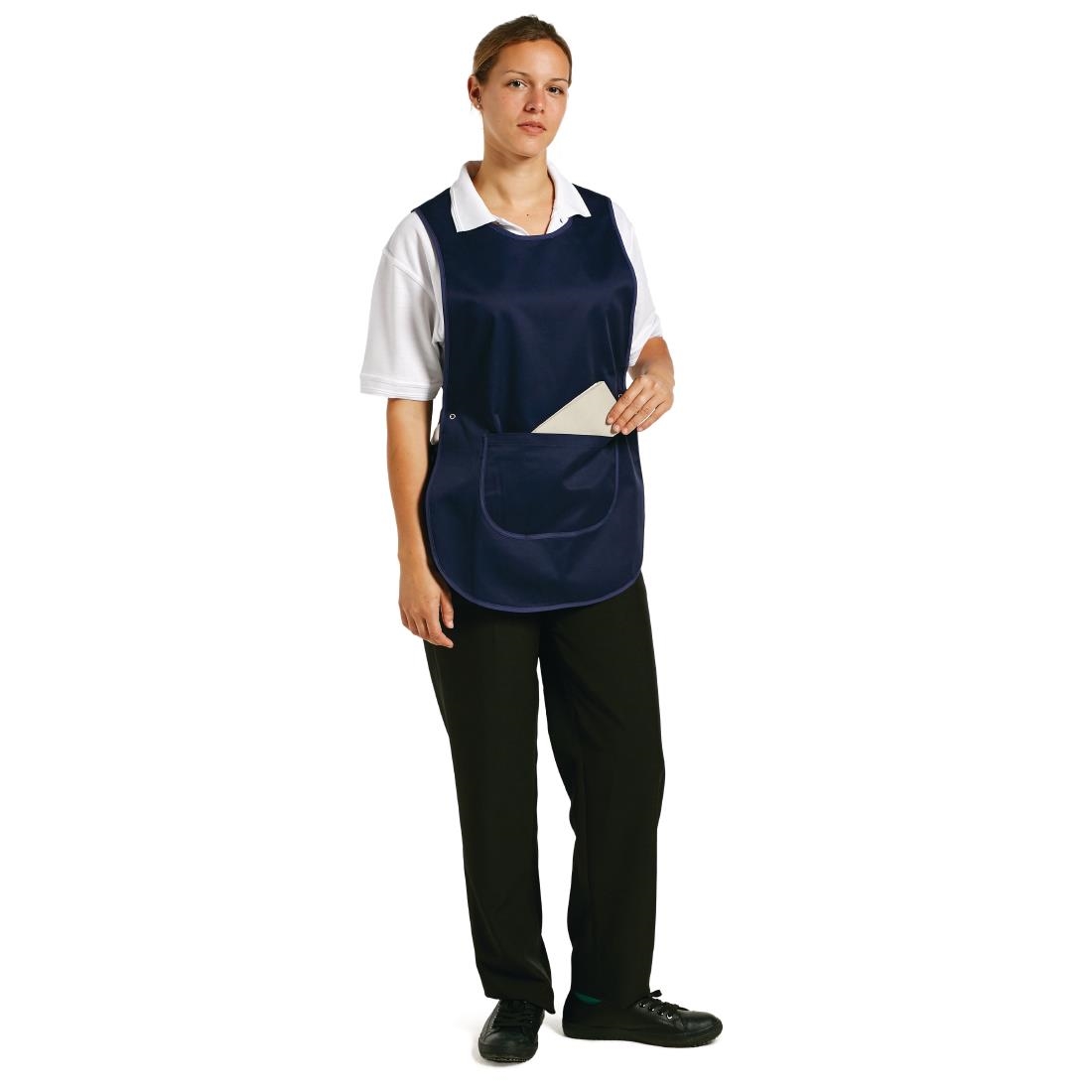 Tabard With Pocket Navy Blue