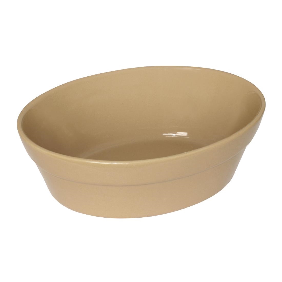 Olympia Stoneware Oval Pie Bowls 180 x 133mm (Pack of 6)