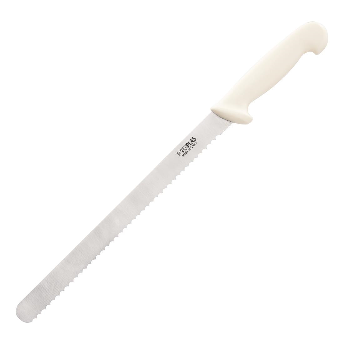 Hygiplas Serrated Slicer White 30.5cm