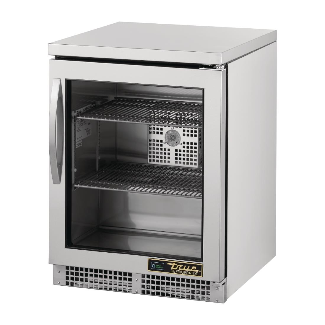 True 1 Glass Hinged Door Under Counter Fridge TUC-24G-HC-FGD01