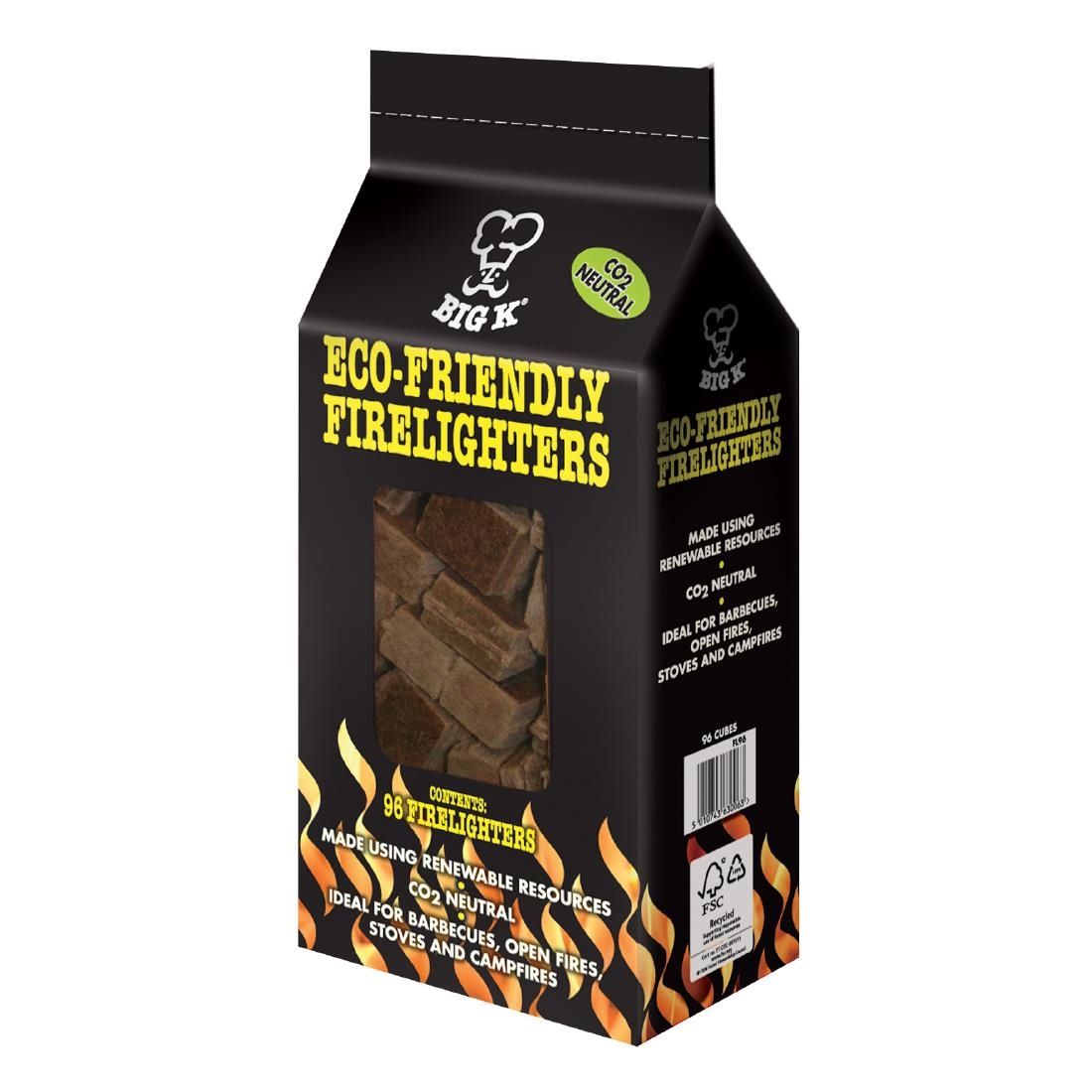 Big K Eco-Friendly Firelighters (Pack of 96)