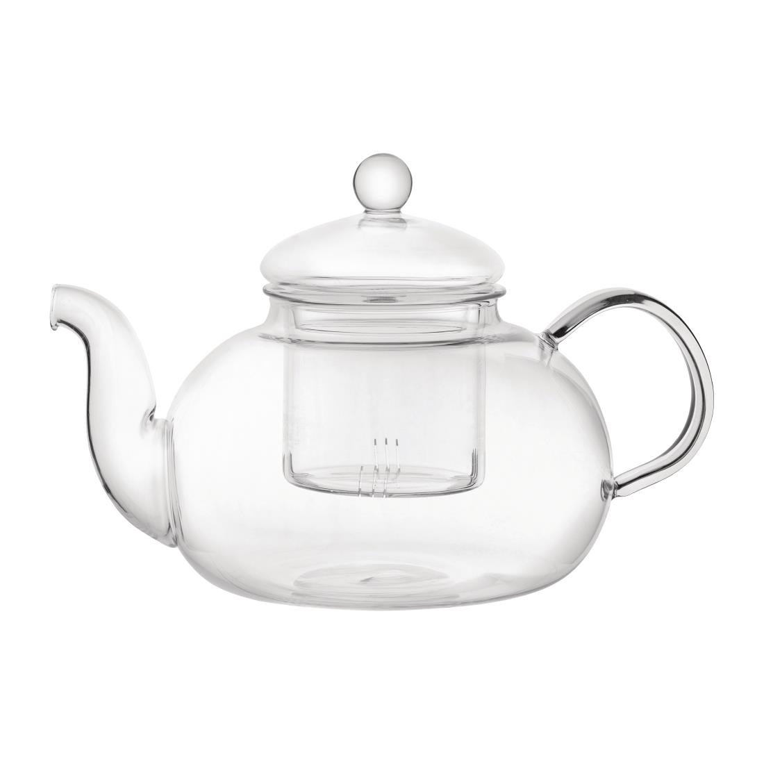 Utopia Long Island Glass Teapot 1Ltr (Pack of 6)