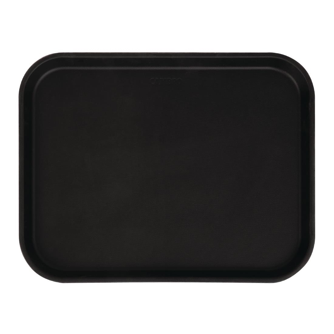 Cambro Camtread Fibreglass Rectangular Non-Slip Tray Black 457mm