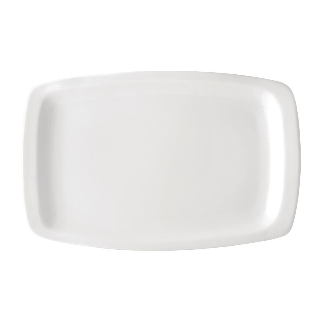 Utopia Titan Rectangular Plates White 230mm x 360mm (Pack of 12)