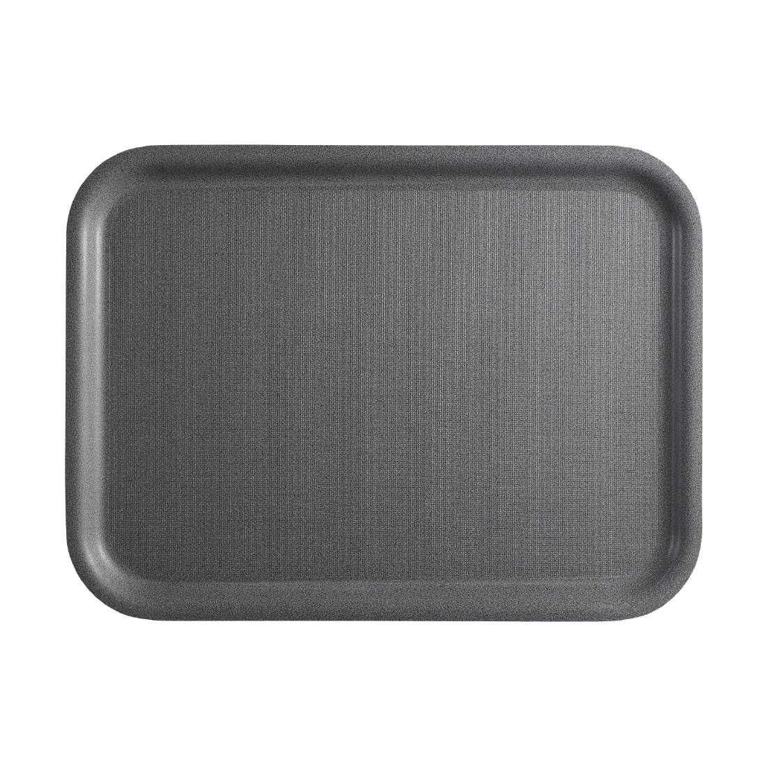 Cambro Mykonos Tray Charcoal Non-Slip Surface 340x460mm