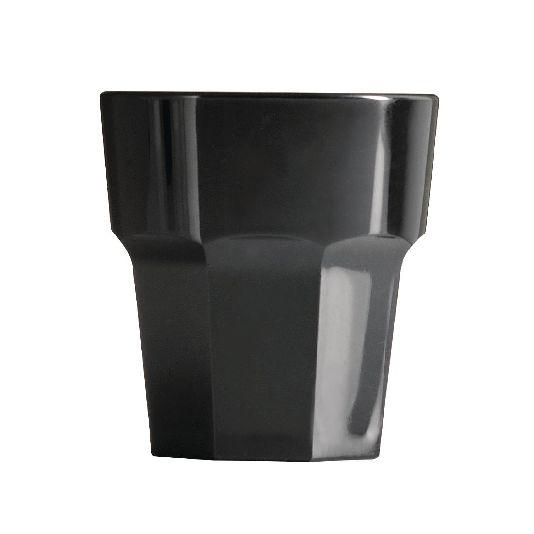 BBP Polycarbonate Rocks Tumbler 256ml Black (Pack of 36)