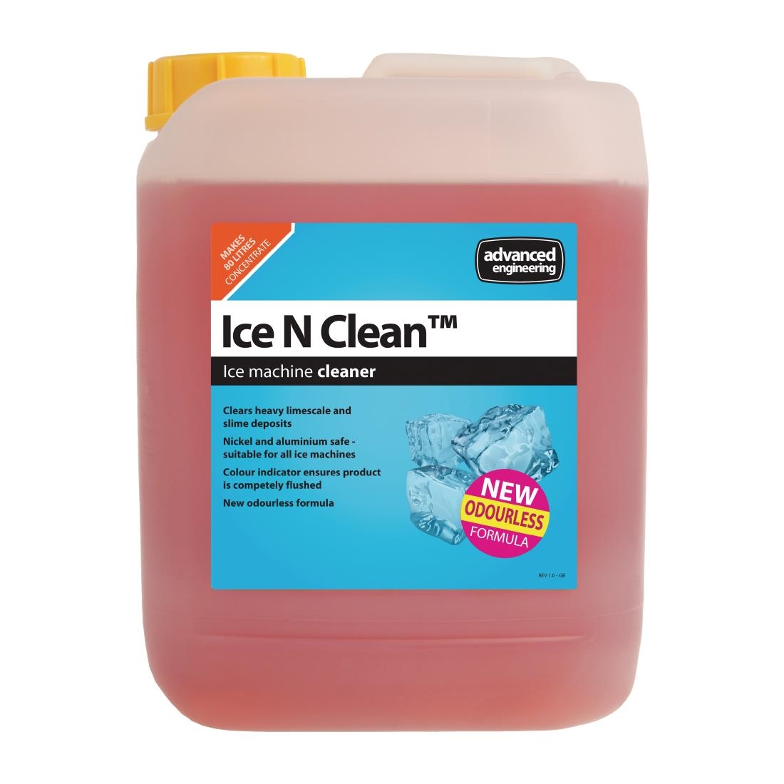Ice N Clean Ice Machine Cleaner and Disinfectant Concentrate 5Ltr (4 Pack)