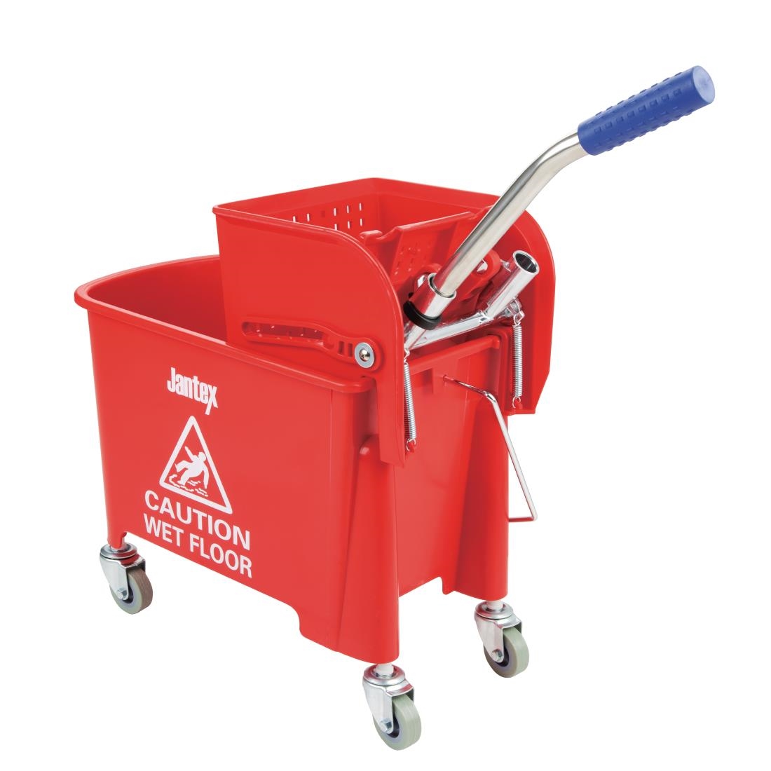 Jantex Kentucky Mop Bucket and Wringer 20Ltr Red