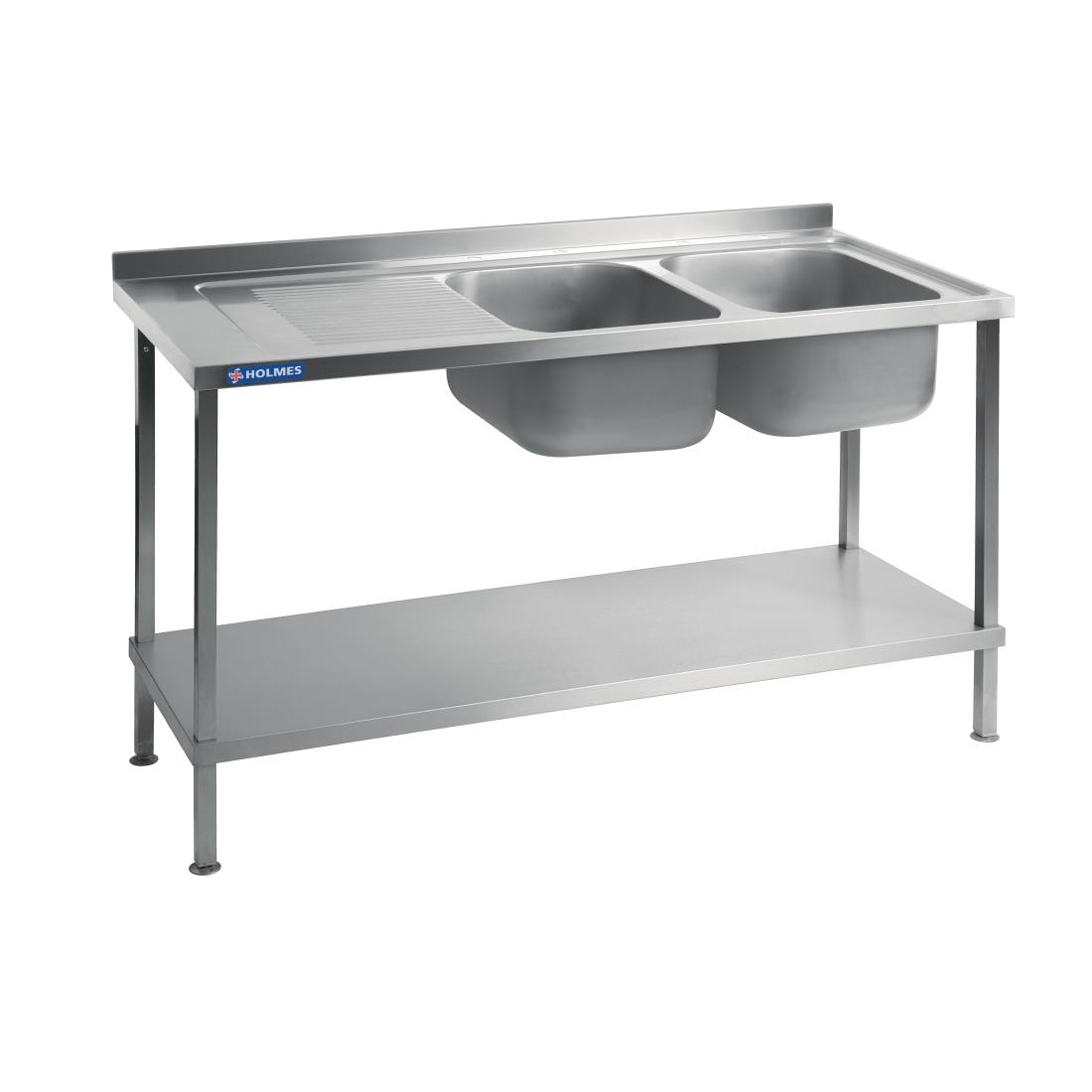 Holmes Fully Assembled Stainless Steel Sink Left Hand Drainer 1800mm