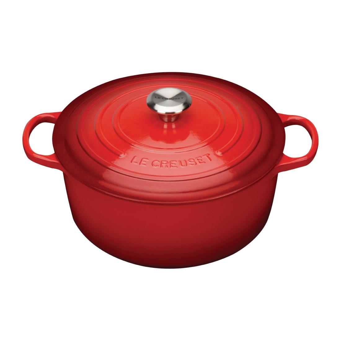 Le Creuset Cast Iron Round Casserole 28cm 6.7L Cerise