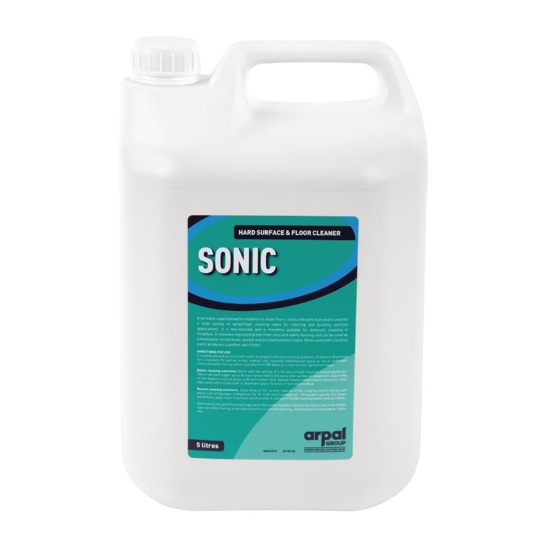 Sonic Hard Surface and Floor Cleaner Concentrate 5Ltr (2 Pack)