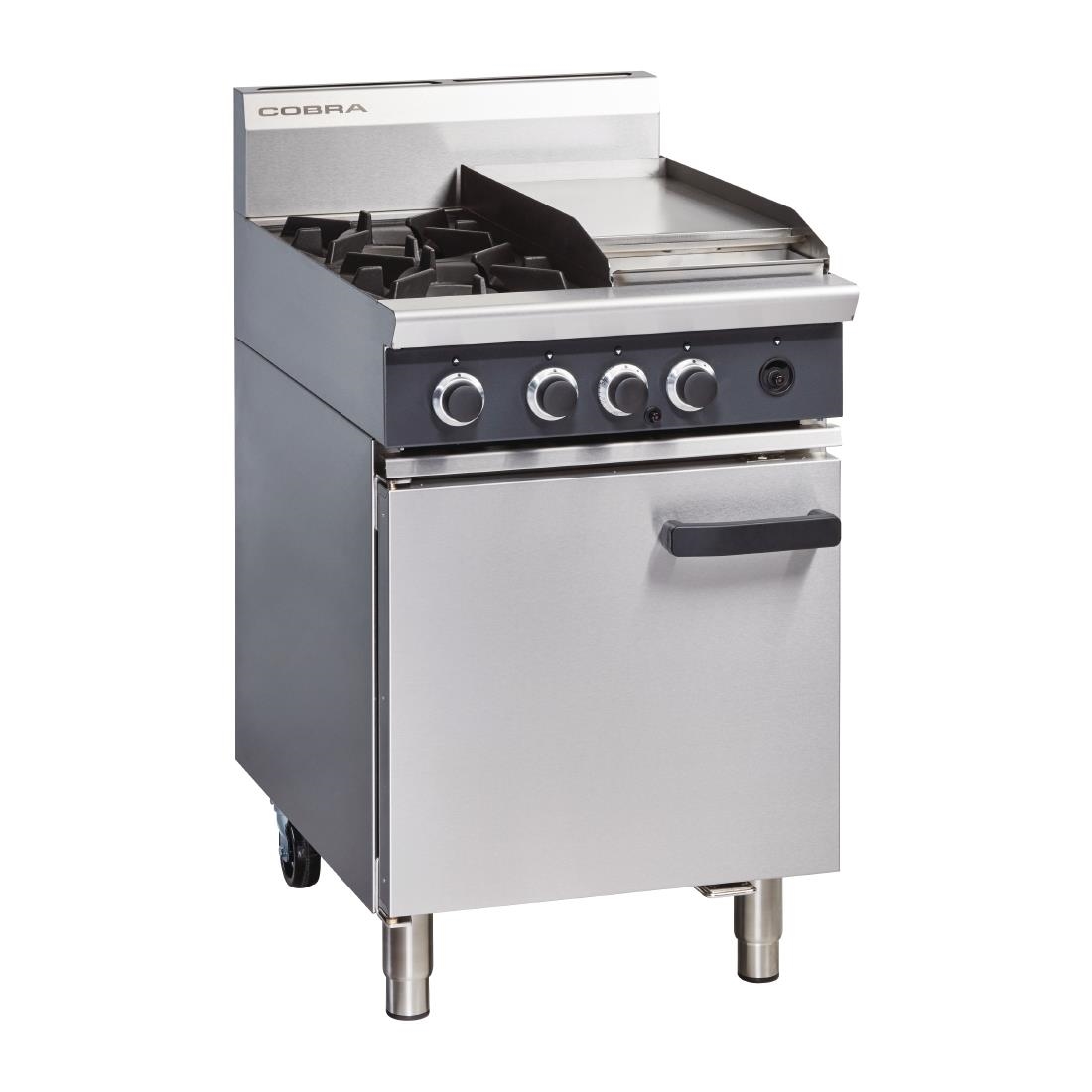 Cobra Natural Gas Range 2 Burner Static Oven with Griddle CR6CN