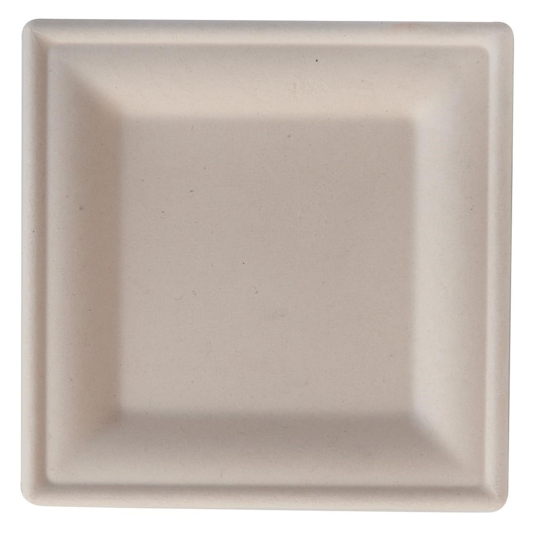 eGreen Eco-Fibre Compostable Wheat Square Plates 200mm (Pack of 500)
