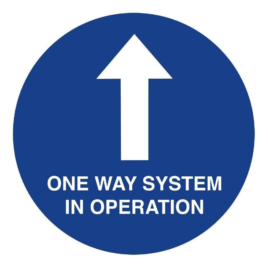 One Way System Social Distancing Floor Graphic 400mm